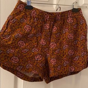 Printed Madewell elastic band shorts